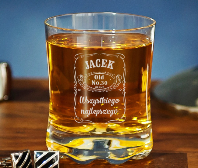Grawerowana szklanka do whisky
